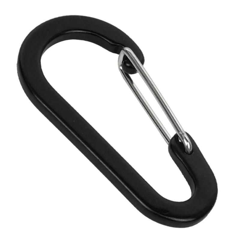 5Pcs Aluminum Alloy Spring Snap Hooks Carabiner Clips Outdoor Camping Multi-Tool