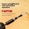 Magnetic extended hex adapter for screwdriver bits compatible with multiple hex sizes offering fast convenient bit changes