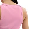 Coach SS24 Letter Print Round Neck Pullover Straight Tube Vest Women Tops Pink CS609-PIN