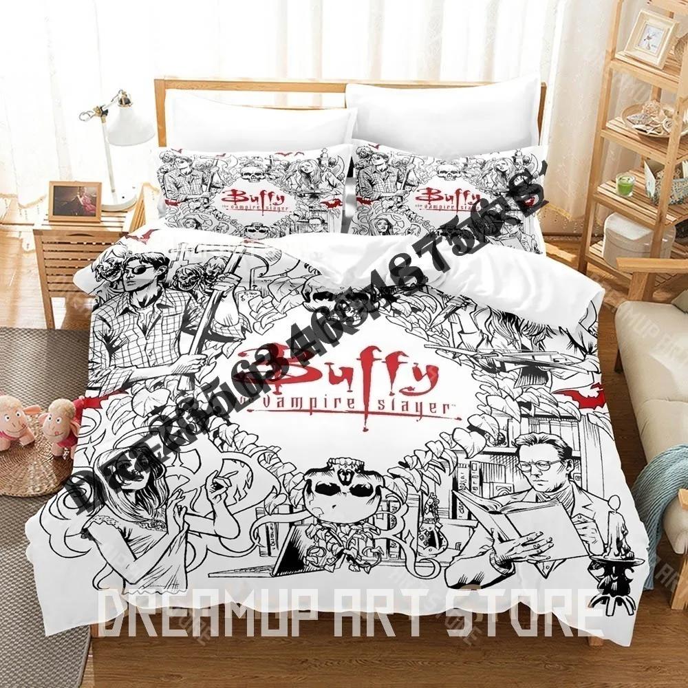 3D-Druck Buffy – Im Bann der Dämonen Bettwäsche-Set Einzelbett Twin Full Queen King Size Bettwäsche-Set Erwachsener Kinderzimmer Bettbezug-Sets