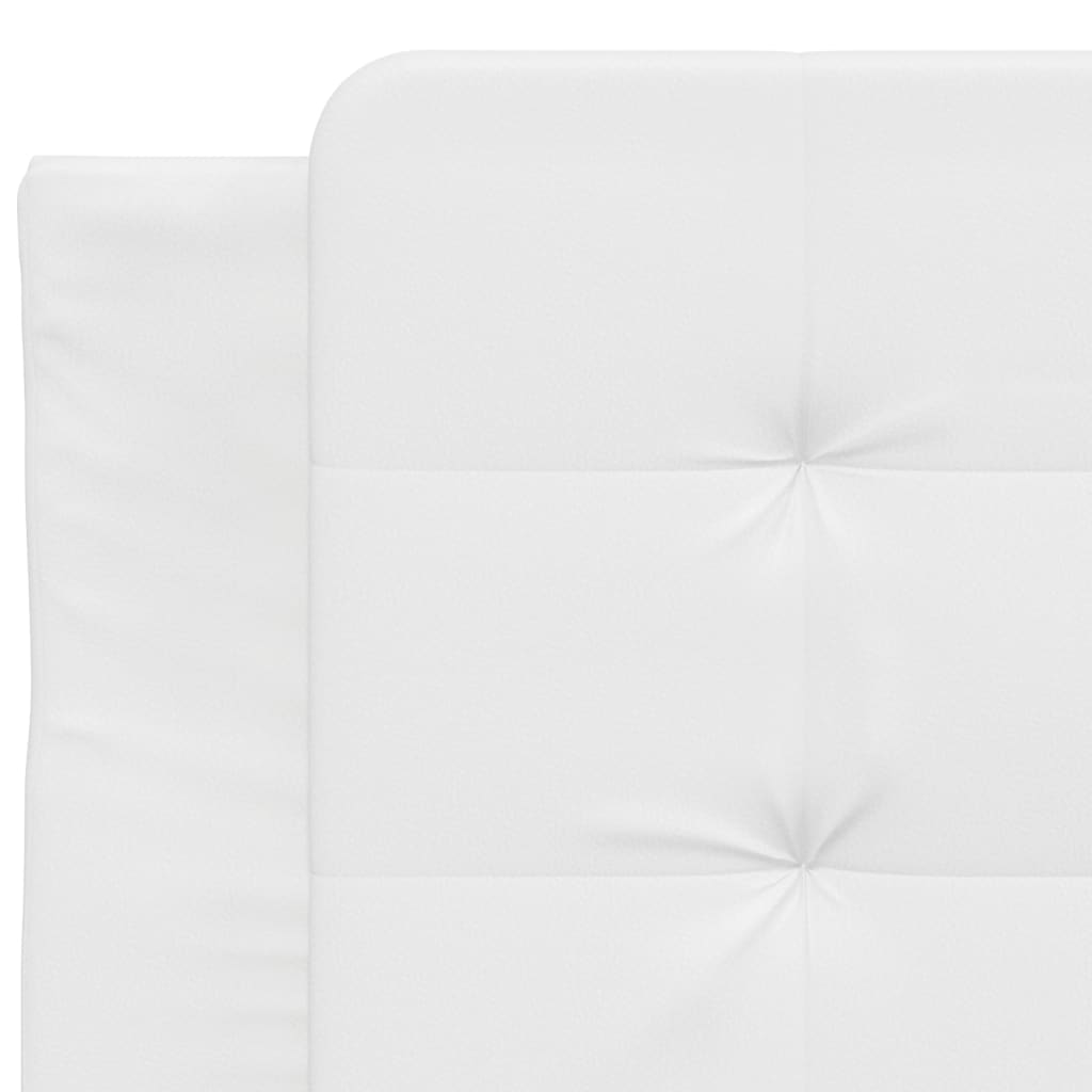 Vidaxl Headboard Pillow, White, 90 Cm, Faux Leather