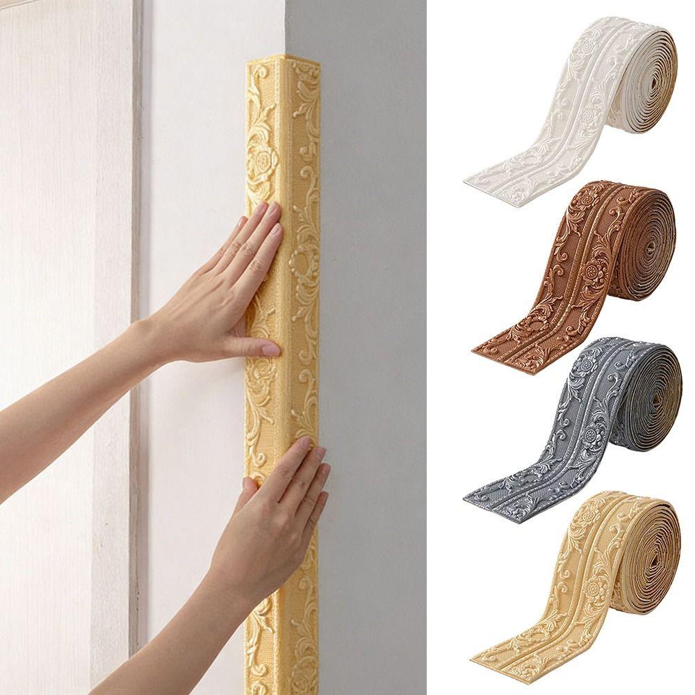 1 Roll 8mm Thickened SXP Foam Edge Banding Waterproof Self-Adhesive Peel & Stick Trim Soundproof Lightweight