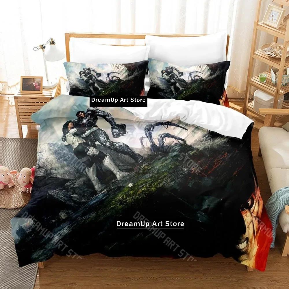 

Game Turrican Bedding Set Single Twin Full Queen King Size Bed Set Adult Kid Bedroom Duvetcover Sets 3D Anime Bed Sheet Set EU Single 90x200cm
