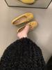 Gentle Ballet Flats Bow Shallow Mouth Single Shoes Spring and Summer New Large Size Soft Sole Beanie Shoes Women