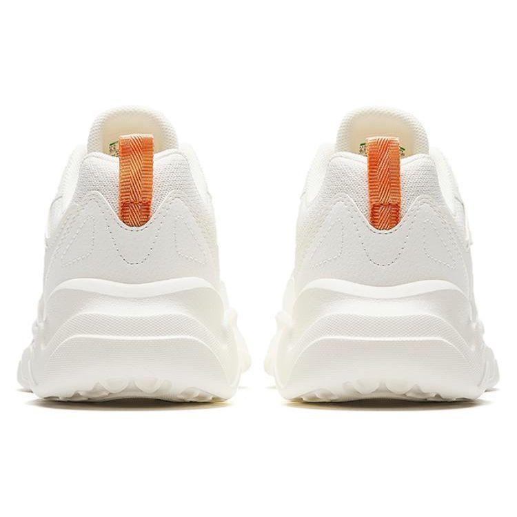Anta Comfortable Versatile Lightweight Durable Breathable Low-Top Casual Shoes Women Sneakers White Orange 122348812-5