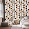 Cats Wallpaper Light Gray and White for Living Room and Bedroom 50x1000