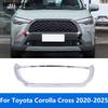 Front Center Grille Racing Grill Cover Trim For Toyota Corolla Cross - 2024 2025 Chrome Exterior Accessories Car Styling