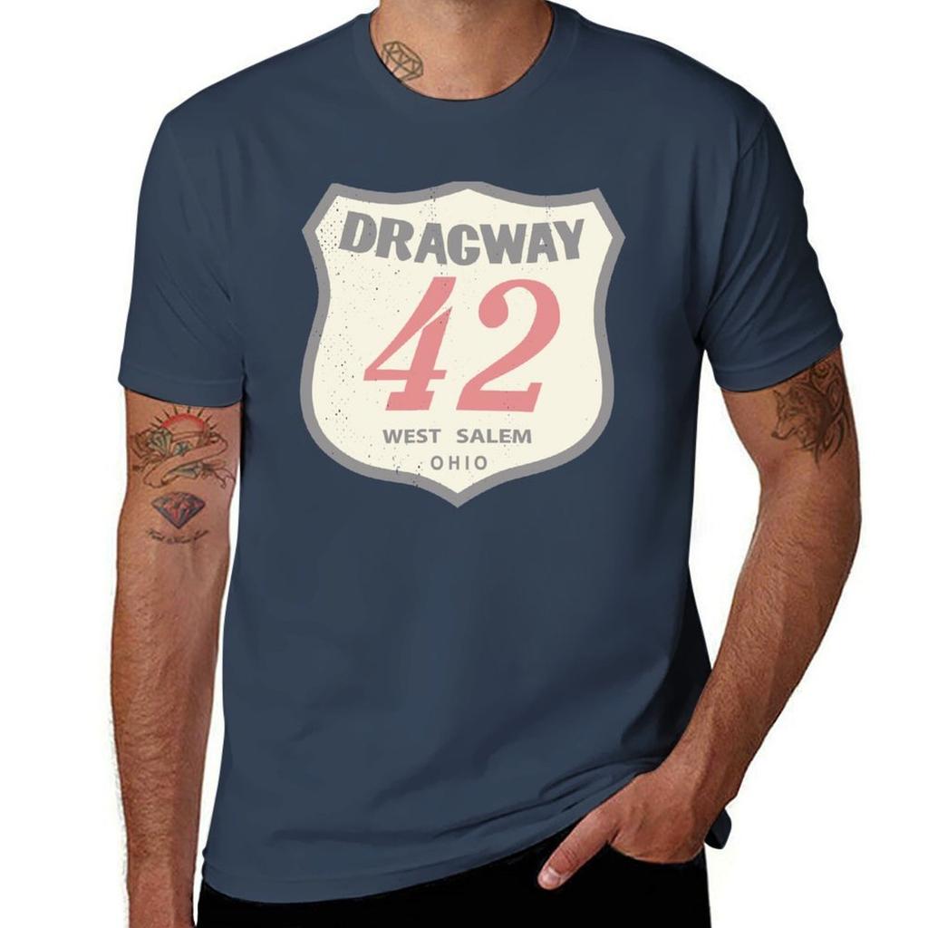 Vintage Dragway 42 West Salem Ohio (Distressed) Tshirt Odor Resistant Short Sleeve Top