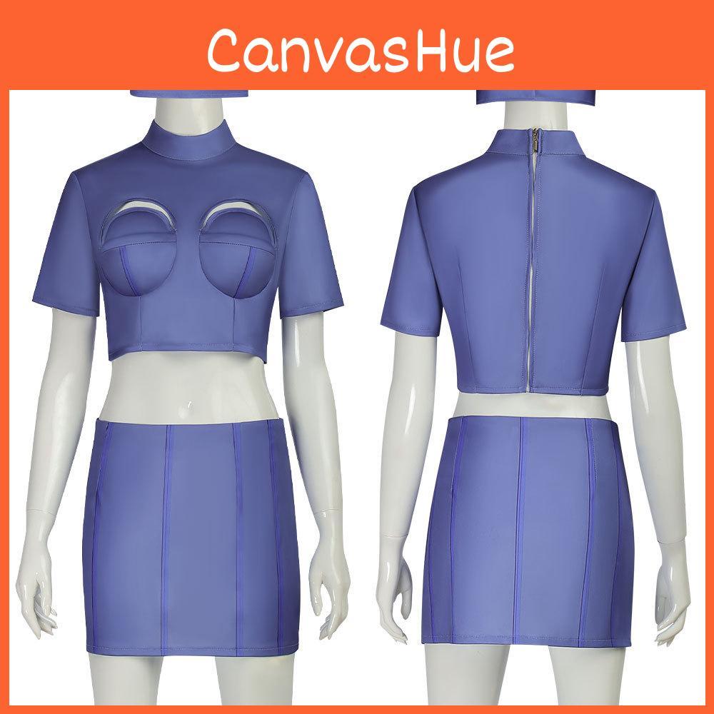 Fifth Element Cosplay Flight Attender Costume For Halloween And Role Play