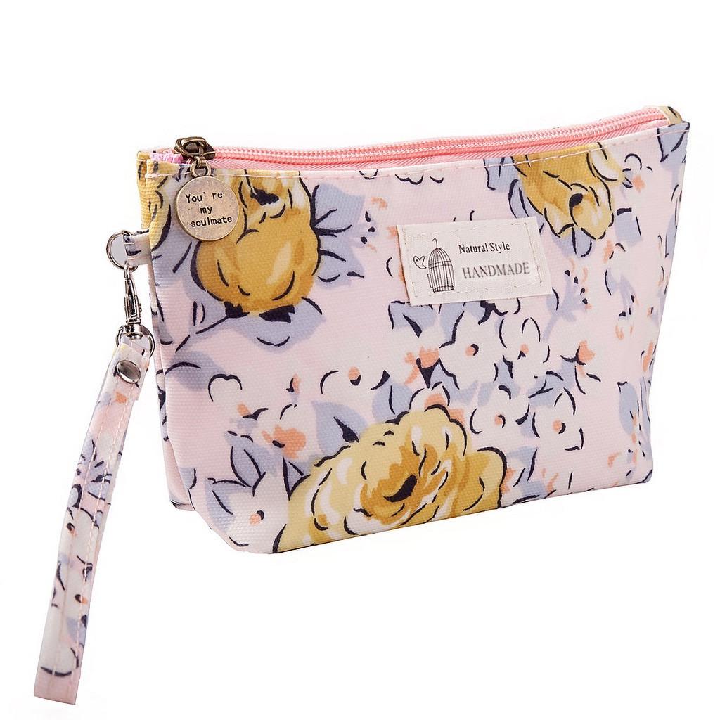 Cosmetic Storage Bag Printing Ladies Portable Clutch Travel Wash Bag