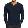 Men's Casual Solid-Color Oversized  Long-Sleeve Top