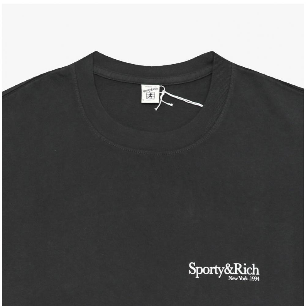 SporTy   Rich Unisex T shirT Faded Black Hwcny To043622016ba02