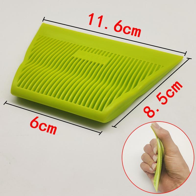 1 Stück trapezförmiger, mittelweicher Rakelschaber für die Fahrzeugvollverklebung/Fenstertönung/Tapeteninstallation, Werkzeug zur Fahrzeug-Vinylfolienverklebung