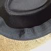 Breathable Wide Brim Beach Hats Ribbon Decoration Summer Weave Shade Sun Caps Straw Hat Fedoras