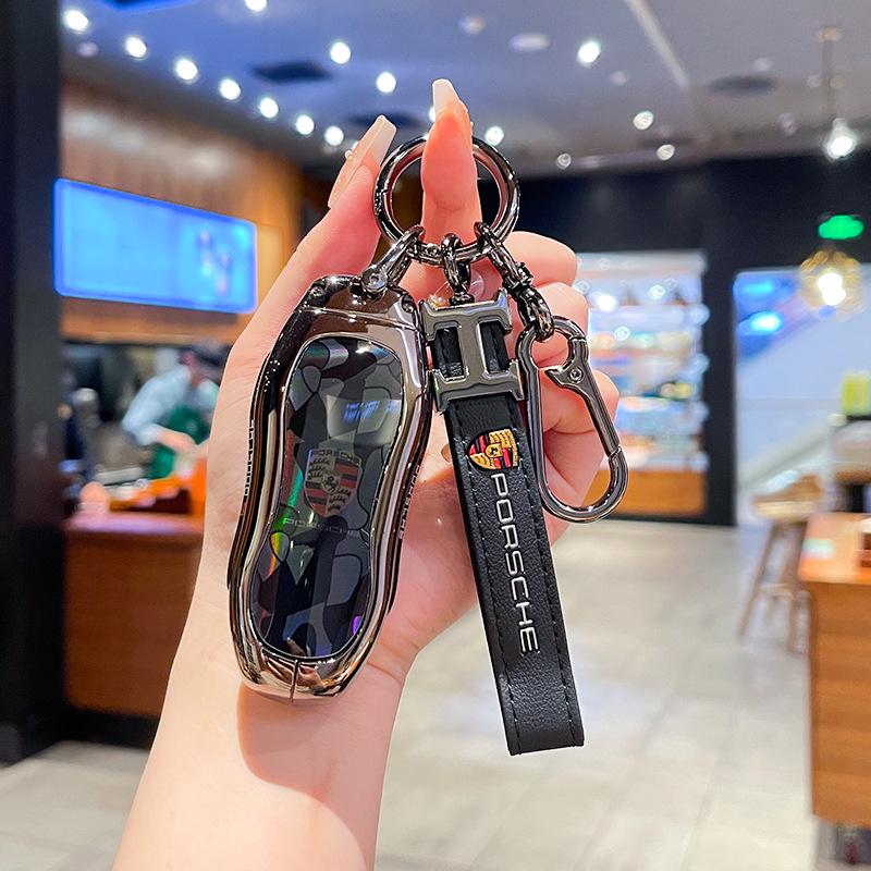 Compatible with Porsche Macan New Energy Key Case 2024/2025 Macan4 Jinchi EV Metal Shell