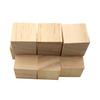 10Pcs Natural Pine Wood Cubes 20mm Smooth Square Blocks DIY Craft Materials for Art Alphabet