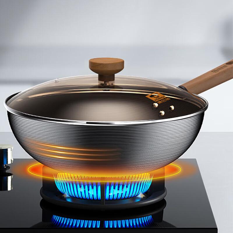 Kangbach Uncoated Deep Nitrogen Wok with Spatula