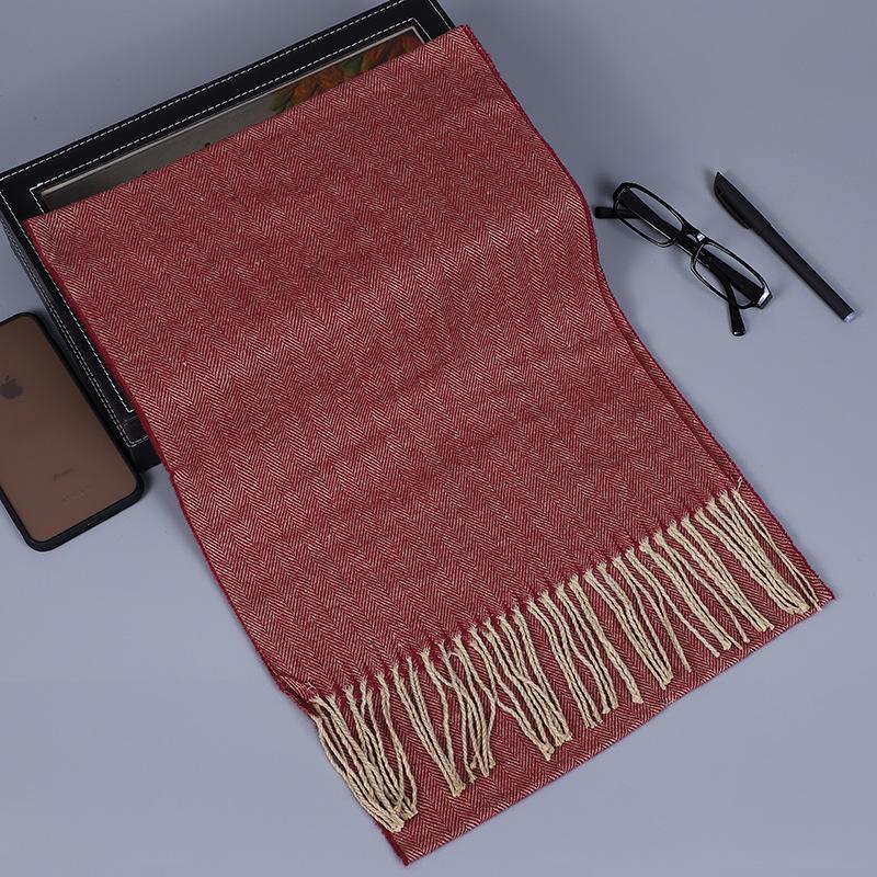 Men'S Scarves Are Versatile, Autumn And Winter Plaid Lengthened And Thickened Scarves, Couple Scarves, Warm Shawls For Women