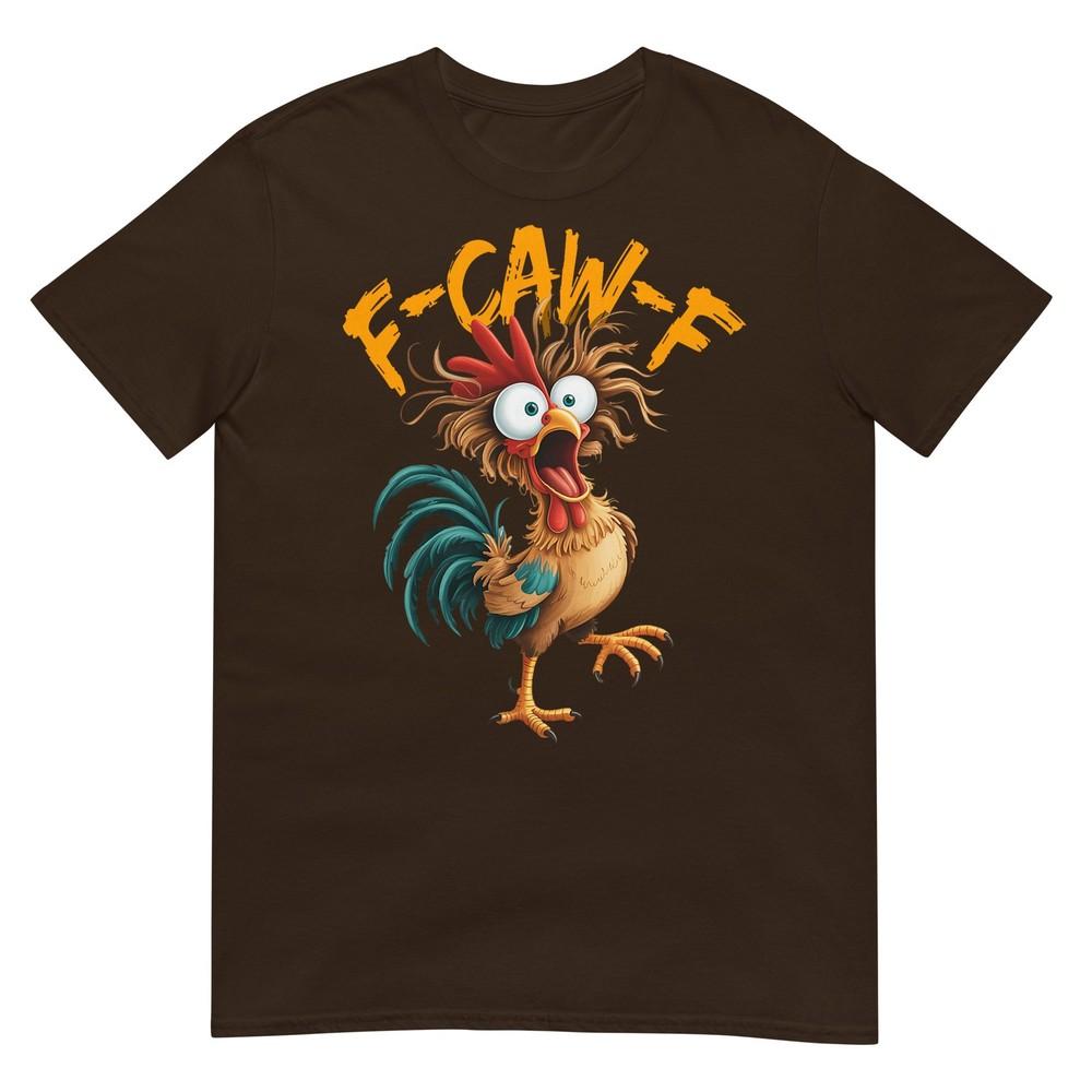 F Caw F Cocoș Pasăre Amuzantă Whisperer de Pui Fawk Unisex Tricou Unisex