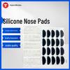 Plaquette Nasale en Silicone Antidérapante en Forme de D pour Lunettes - Repose-Élévation Transparent
