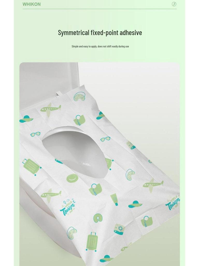 Portable Full-Coverage Disposable Toilet Seat Covers - Maternity, Thickened, Stain-Proof, Travel-Friendly