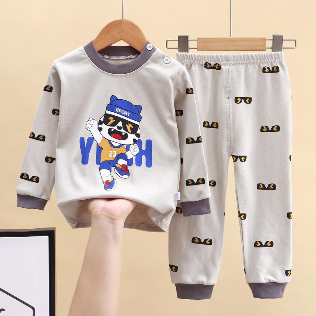 Children's Underwear Set Made of Pure Cotton for Boys' Autumn Wear, Women's Clothing for Autumn Wear, Autumn Pants for Home Wear, Children's Clothing