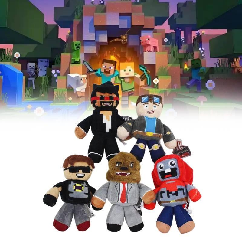 Vibrant Minecraft Tube Heroes Plush Doll Featuring Bold Colors And Durable Fabric