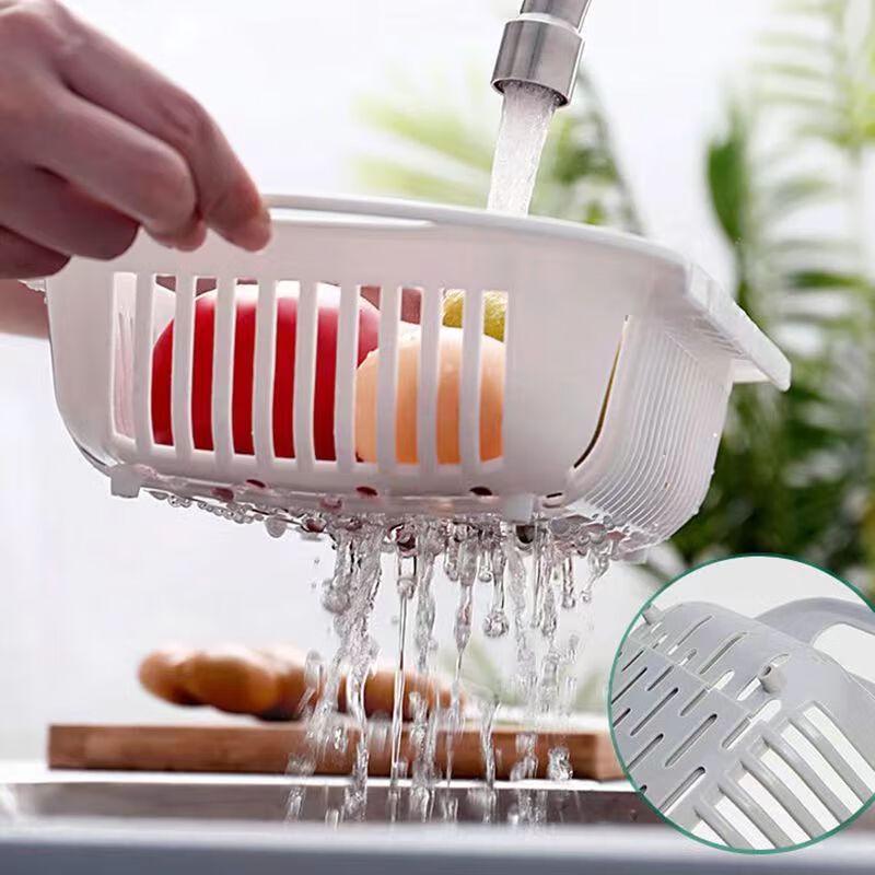 Telescopic Sink Drain Basket Dish Rack