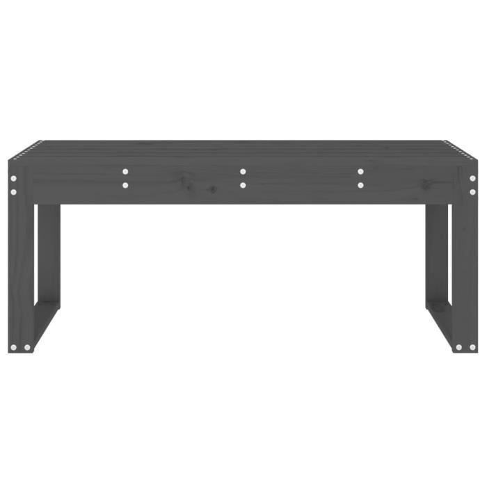 VidaXL Garden Bench Grey 110x38x45 Cm Solid Pine Wood 825095