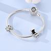 Original Copper Clip Charm Inlaid Zircon Cat Butterfly Charm Silicone Spacer Beads For Women Bracelet Diy Jewelry