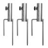 Aluminum Parasol Stand with Ground Spike Heavy Duty Lawn Umbrella Holder Portable Beach Umbrella Base for Outdoor Use