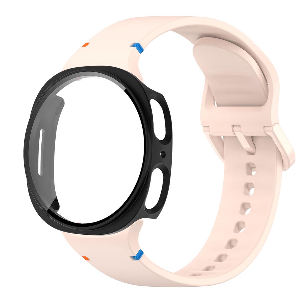 Silikonarmband für Samsung Galaxy Watch 8 40 44mm Armband Mit Hülle Displayschutz Bumper-Abdeckung für Smart Strap Handgelenkzubehör