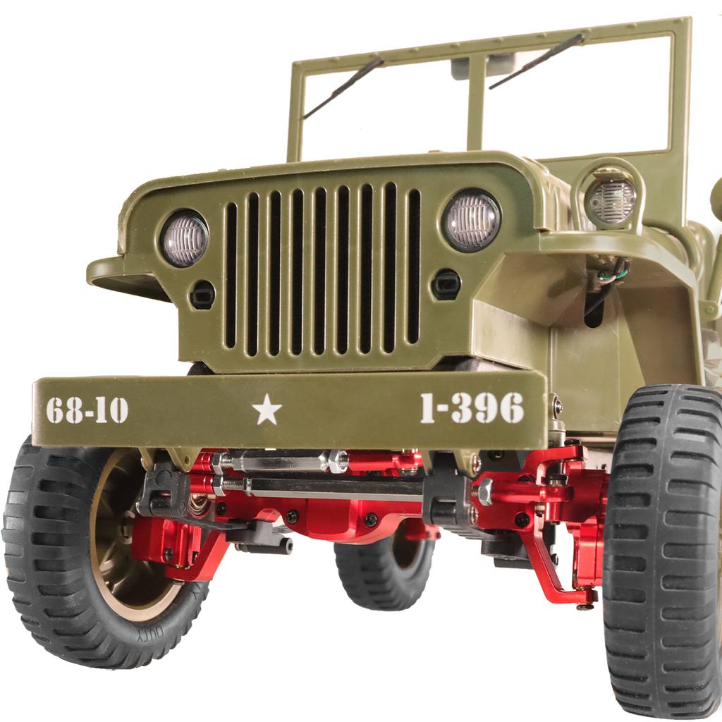 Aluminum Alloy CNC Anodized Full Metal Front Rear Portal Axle for JJRC 1/10 C8815 Willys MB  Retro Jeep Upgrade Accessories
