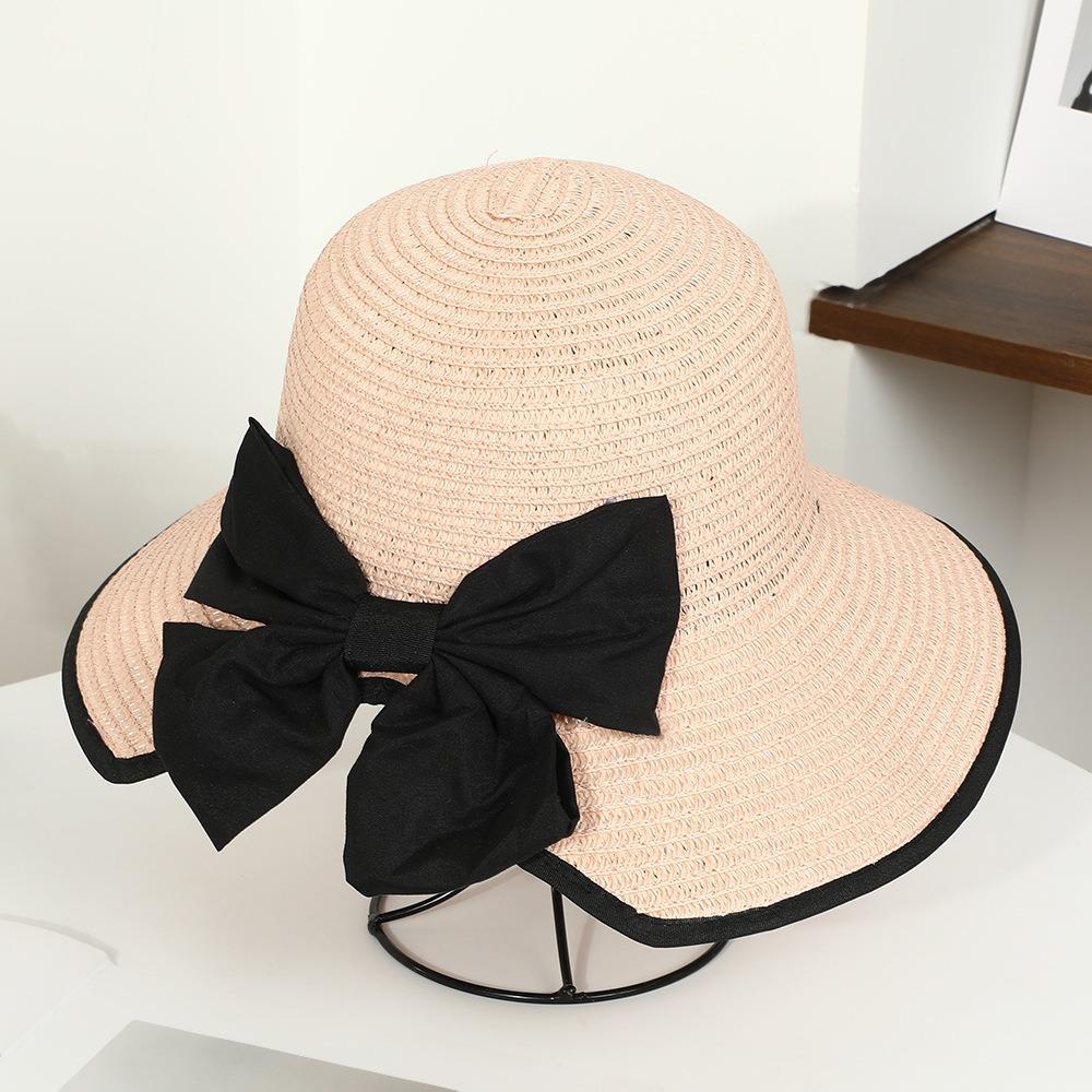 Dames Stro Zonnehoed met Brede Rand - Opvouwbare Strand- & Vakantiehoed