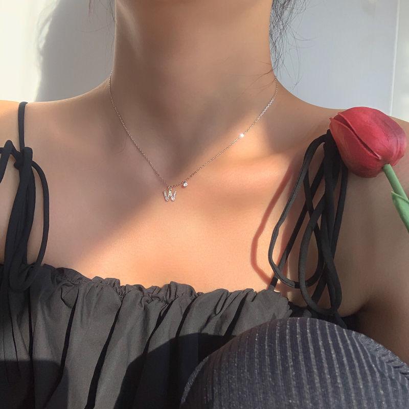 Geometric Pendant Necklace With Large And Small Squares