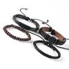 4-Piece Men's Tree of Life Multi-Layer Woven Leather Bracelet Set