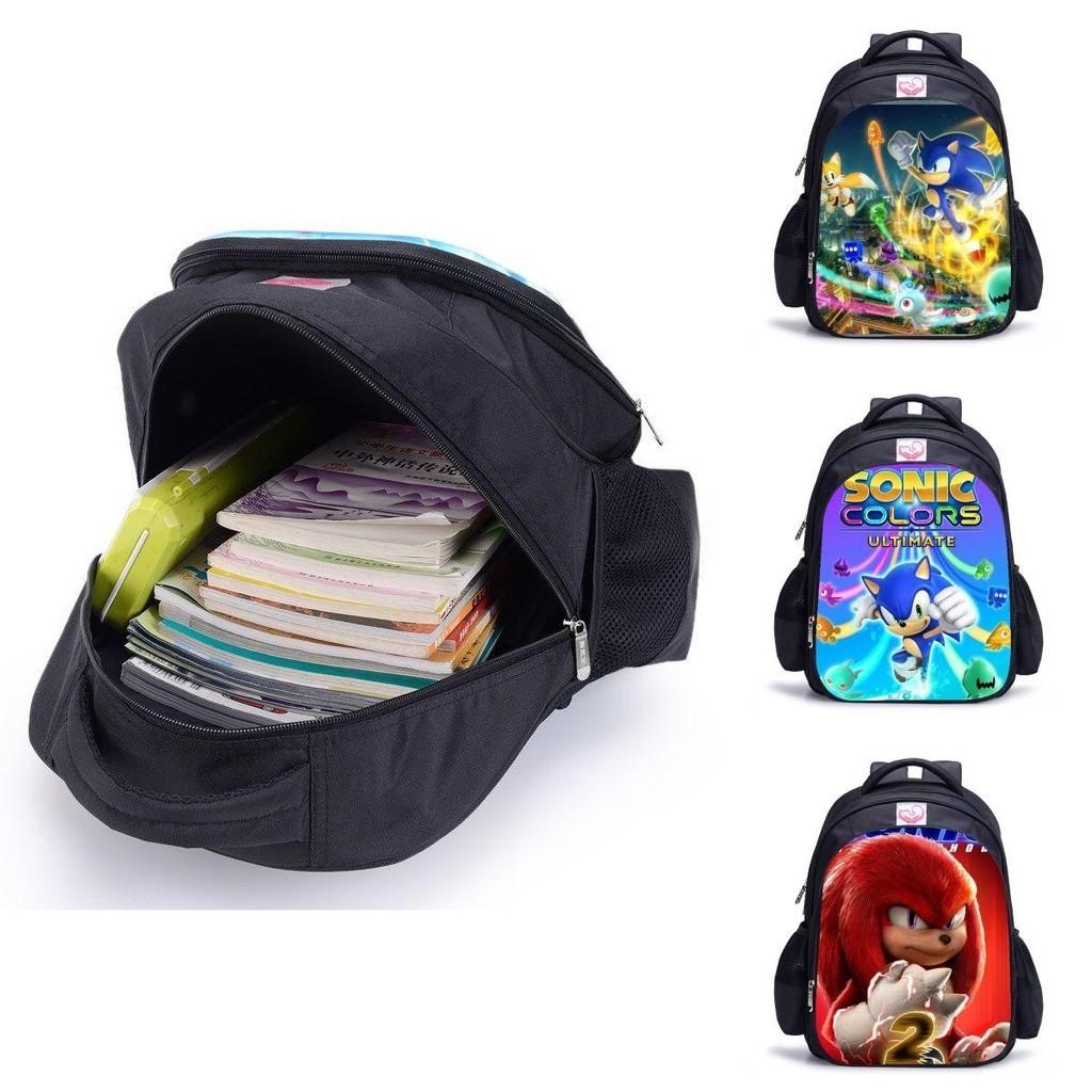 Sonic Waterproof Student Backpack With Large Capacity For Kids Outdoor Travel
