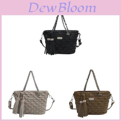 Pu Water Bucket Bag With Zipper Pocket For Daily Casual Women