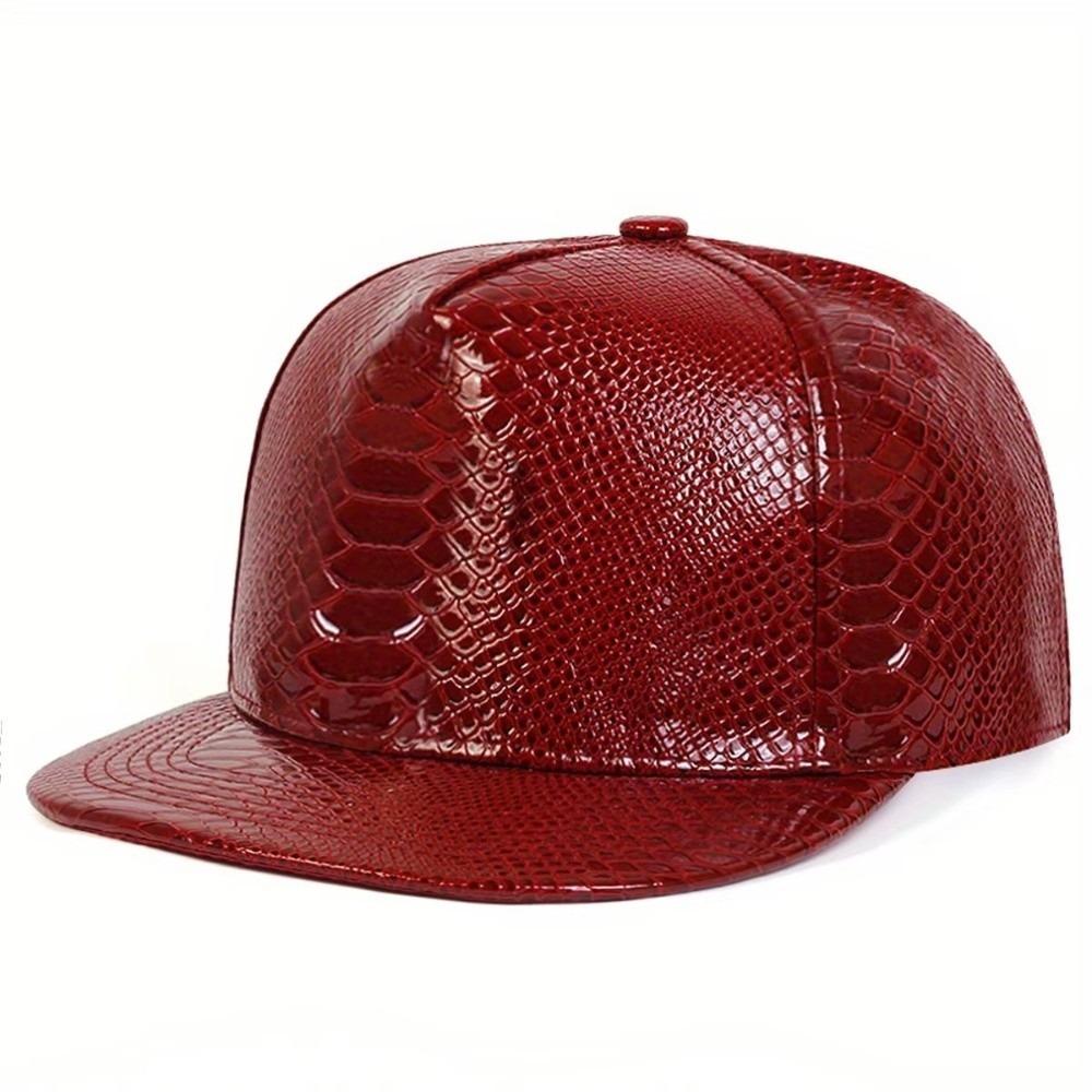 Flat Brim Hip-hop Hat Adjustable Snapback Hat Fashion Baseball Cap Sun Visor красный