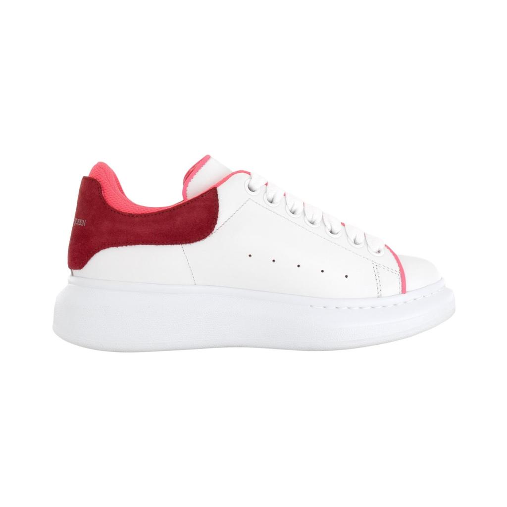 (WMNS) Alexander McQueen Oversized Sneaker 'White Velvet Fuchia' Women's 755621WIDJZ8709