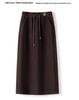 Gonna a pieghe A-line elastica con velluto interno, Autunno/Inverno 2025