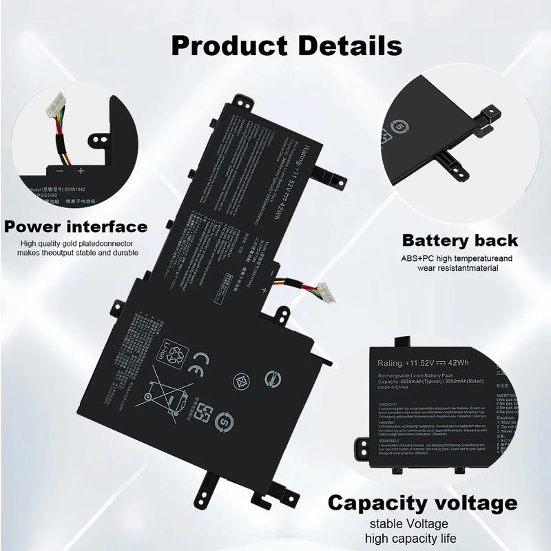 סוללה SKOWER B31N1842 עבור ASUS VivoBook 15 F513EA F513EP F513IA K513E KM513UA M513IA S513EA S531F S533UA X513EA X531FA X531FL