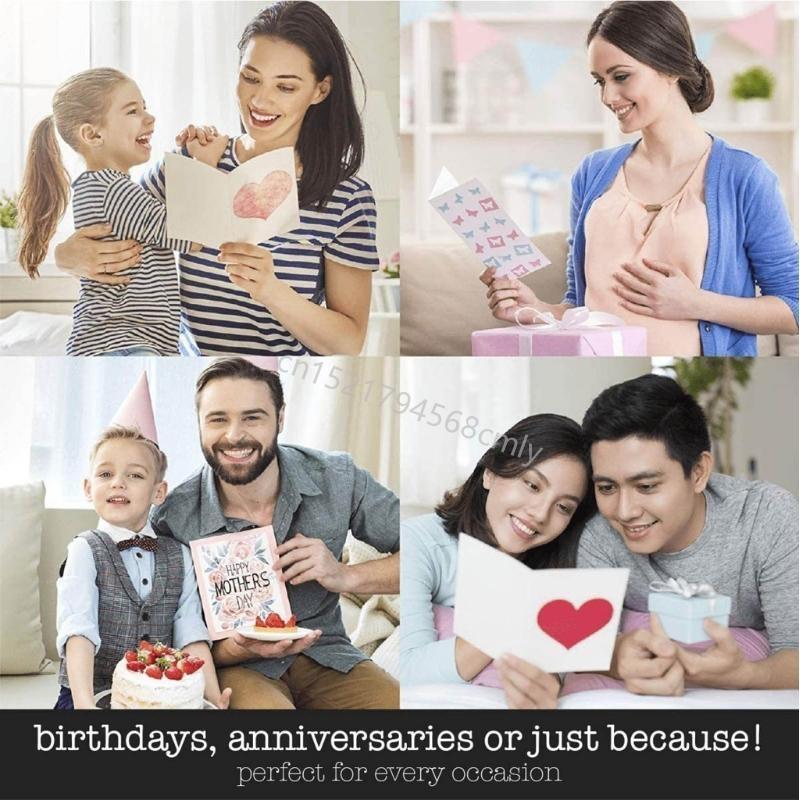 Greeting Card Writeable Message Sound DIY Christmas Festive Blessing Card 6XDE