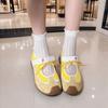 Ugly Cute Mesh Casual Shoes Summer New Mary Jane Shoes Fashionable Versatile Hollow Ballet Shoes