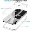 Silicone 360 Full Body Case For iPhone 15 14 Plus 13 12 11 Pro Max  Double Side TPU Transparent Bumper Cover Soft Phone Case