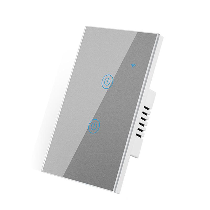 LangYeao Tuya WiFi US AU 1/2/3/4 Gang Smart Touch Wall Light Switch Work with Alexa and Google Home with Neutral Wire