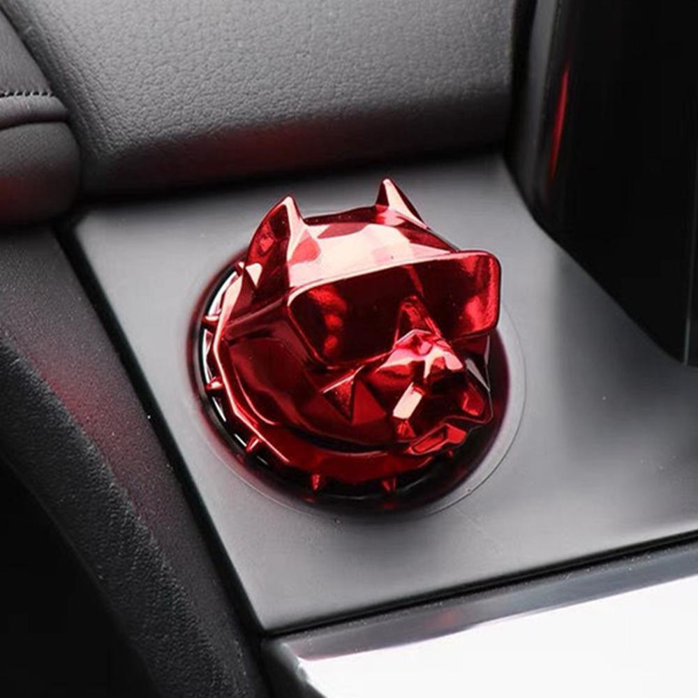 Start Button Bulldog Car Engine Start Stop Button Cover Universal  Auto Ignition Button For Car