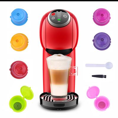 Reusable Coffee Capsule  Pods Reusable Universal Coffee Filter Compatible with Dolce Gusto,with Spoon,Brush