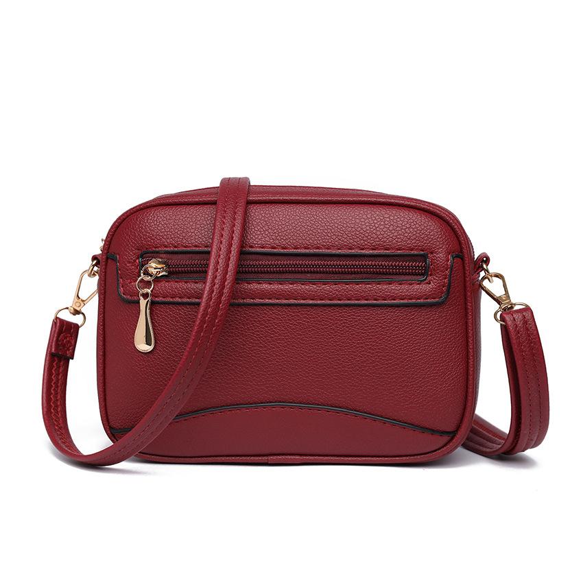 New Spliced Small Bag Korean Multi-functional Single Shoulder Crossbody Bag  Simple and High End Underarm Bag