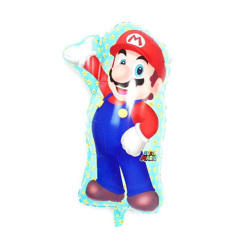 Mario Super Balloons Children Birthday Party Decoration Cartoon Bros Luigi
